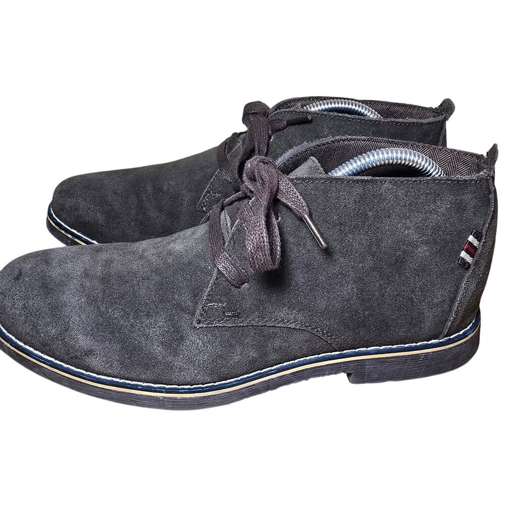 Alpine Swiss Mens 9 Brown Suede Chukka Boots Lace Up Shoes Crepe Sole EUC
